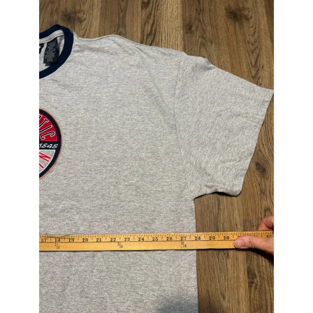 State Of Mine Shirts Mens Size XXL Ash Gray Shorts Sleeve Wisconsin Ringer Patch